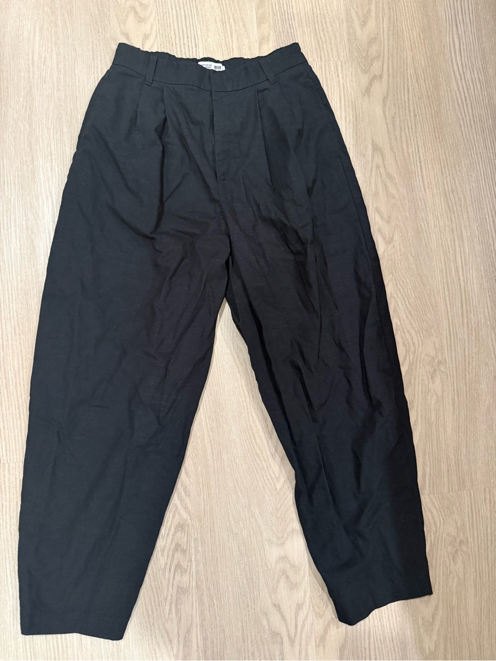 Uniqlo COMPTOIR DES COTONNIERS Black Pleated barrel Pants